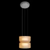 Стеклянный подвесной светильник Totem 10466/2P Amber matte цилиндр цвет янтарь Loft It