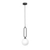 Стеклянный подвесной светильник  V2930-1/1S форма шар белый Vitaluce