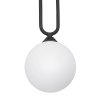 Стеклянный подвесной светильник  V2930-1/1S форма шар белый Vitaluce