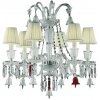 Подвесная люстра Moollona MD11027010-6A белая конус DeLight Collection