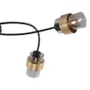 Стеклянная потолочная люстра Hurricane 1139/5P Black/Gold цилиндр Escada