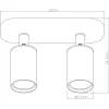 Спот Aquarius A3226PL-2WH цилиндр белый Artelamp