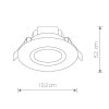 Стеклянный точечный светильник Helios Led 8992 белый Nowodvorski