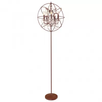 Торшер Foucaults orb crystal LOFT1897FT Loft It коричневый