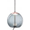 Стеклянный подвесной светильник Knot 9966P/C copper/blue форма шар DeLight Collection