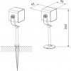 Грунтовый светильник Visor 35142/S черный черный куб Elektrostandard