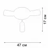 Потолочная люстра  V3762-1/3PL цилиндр белая Vitaluce