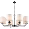 Подвесная люстра Princess VL1753L08 белая цилиндр Vele Luce