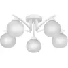 Стеклянная потолочная люстра V4285-0/5PL форма шар белая Vitaluce Стеклянная потолочная люстра V4285-0/5PL форма шар белая Vitaluce