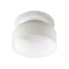 Стеклянный потолочный светильник Totem 10466 Milky white цилиндр Loft It