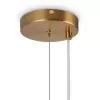 Стеклянный подвесной светильник Zing FR5199PL-08BS1 форма шар белый Freya