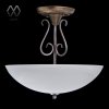 Стеклянная потолочная люстра Аида 323012603 белая MW-Light