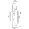 Стеклянное бра Arc Well B6066W/S black/white цилиндр белое DeLight Collection