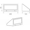 Стеклянный настенный светильник уличный Dwell NC-003054-DG прозрачный