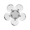 Стеклянная потолочная люстра Foresta SL483.702.03 цилиндр серая ST Luce