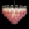 Стеклянная подвесная люстра Murano 10580/800 Clear pink прозрачная Loft It