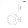 Точечный светильник Gesso 358814 цилиндр черный Novotech