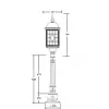Стеклянный наземный фонарь LONDON L 64807L Е10 Bl Oasis Light