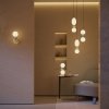 Стеклянный подвесной светильник Brosche MOD362PL-L10BG3K белый форма шар Maytoni