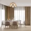 Стеклянная потолочная люстра Mallow 665/5P цвет янтарь Escada