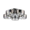 Стеклянная потолочная люстра Foresta SL483.702.05 цилиндр серая ST Luce