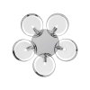 Стеклянная потолочная люстра Foresta SL483.702.05 цилиндр серая ST Luce