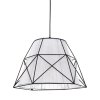 Подвесной светильник Boneti LDP 8002 BK+WT конус белый Lumina Deco