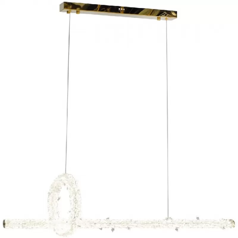 Подвесная люстра  OVALE GD D1000+300 прозрачная Подвесная люстра  OVALE GD D1000+300 прозрачная