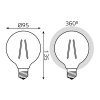 Лампочка светодиодная филаментная Filament 105802006-D Gauss