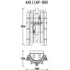 Стеклянное бра Crystalla A4111AP-2GO прозрачное Artelamp