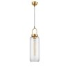 Стеклянный подвесной светильник Cloe VL5414P21 цилиндр серый Vele Luce
