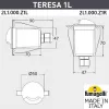Встраиваемый светильник уличный Teresa 2L1.000.000.AXZ1L черный Fumagalli