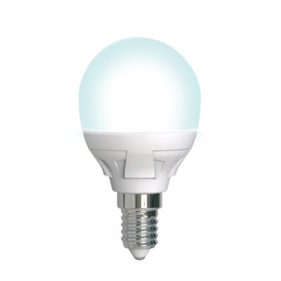 Лампочка светодиодная  LED-G45 7W/4000K/E14/FR/DIM PLP01WH картон Uniel