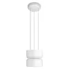 Стеклянный подвесной светильник Totem 10466/2P Milky white цилиндр белый Loft It