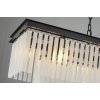 Стеклянная подвесная люстра 1920s Odeon KR0387P-12C/P black/frost белая DeLight Collection