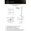 Стеклянный подвесной светильник Feliche APL.334.06.06 форма шар прозрачный Aployt