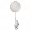 Стеклянный подвесной светильник Teddy 10030M форма шар белый Loft It