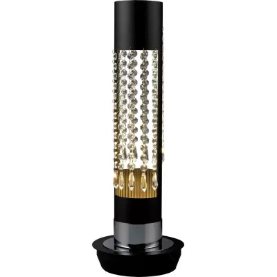 Интерьерная настольная лампа 6016 6016/1 black + white crystal N-Light