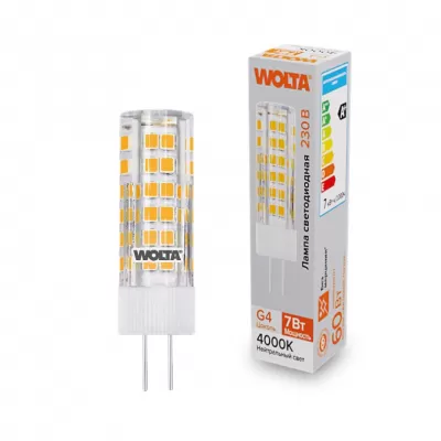 Лампочка светодиодная  WSTD-JC-220V7W4KG4-C Wolta