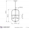 Подвесная люстра  LDP 1141-4 BK+MD прозрачная Lumina Deco