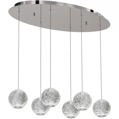 Подвесной светильник Elliot Diamante MD20001012-6A chrome DeLight Collection форма шар