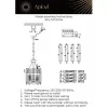 Хрустальная подвесная люстра Melisa APL.747.03.04 прозрачная Aployt Хрустальная подвесная люстра Melisa APL.747.03.04 прозрачная Aployt