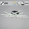 Потолочная люстра  08855-3.3-06C BK+GY белая