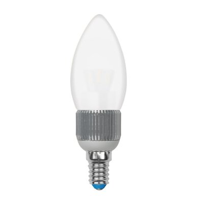 Лампочка светодиодная  LED-C37P-5W/NW/E14/FR/DIM ALC03SL пластик Uniel