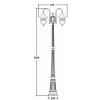 Наземный фонарь TITAN 84709A 10 Bl прозрачный Oasis Light