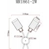 Стеклянное бра Linda MR1861-2W белое