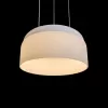 Стеклянный подвесной светильник Totem 10466P Milky white белый цилиндр Loft It
