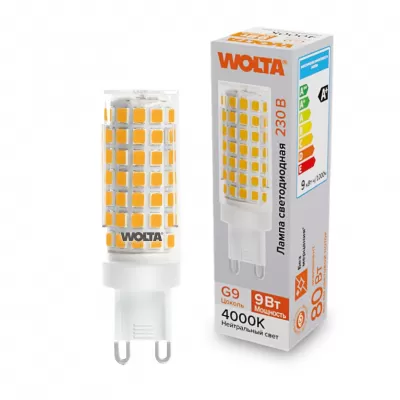 Лампочка светодиодная  WSTD-JCD-9W4KG9-C Wolta