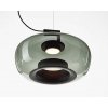 Стеклянный подвесной светильник 8871 8871P/C L black/light green DeLight Collection