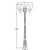 Наземный фонарь TITAN 84709B 10 Bl прозрачный Oasis Light